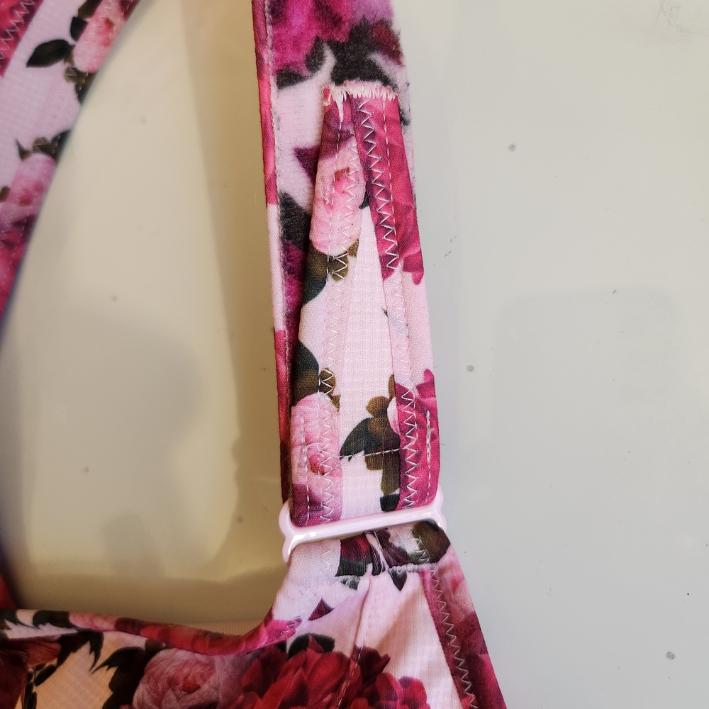 SHEFIT 3Luxe High Impact Floral Pink Women's Sports Bra L Or XL - Picture 7 of 16